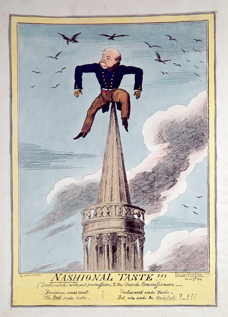 "Nashional Taste", pub. 1824 alkotó: George Cruikshank