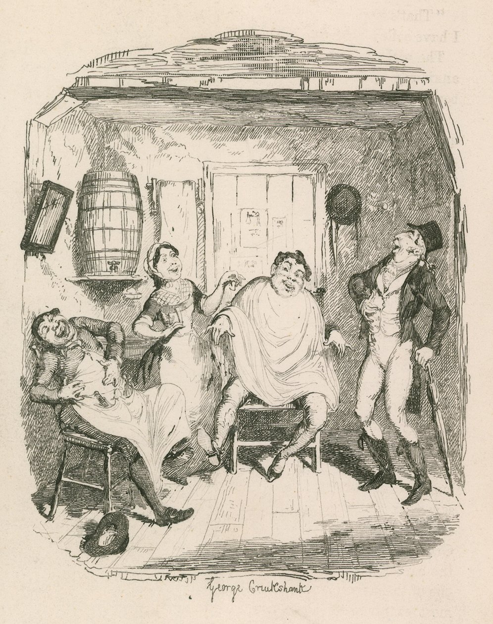 A borbélyüzlet alkotó: George Cruikshank