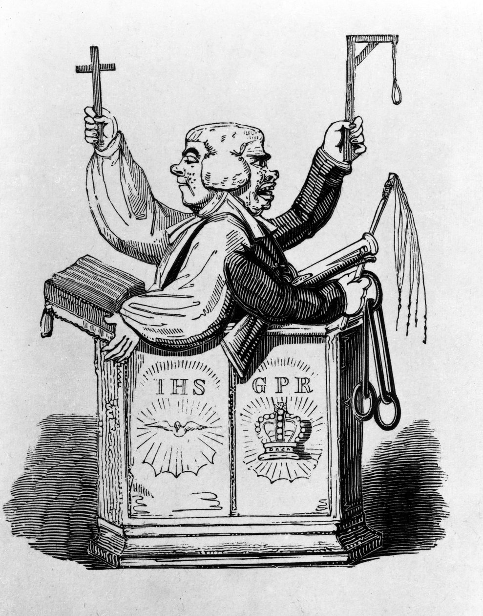 A papi bíró, 1819 alkotó: George Cruikshank