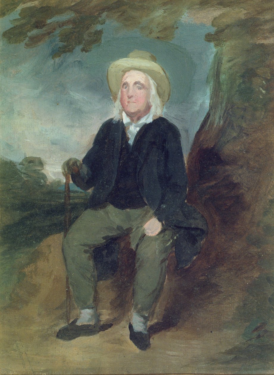 Jeremy Bentham egy képzeletbeli tájban, 1835 (olaj, papír) alkotó: George Frederick Watts