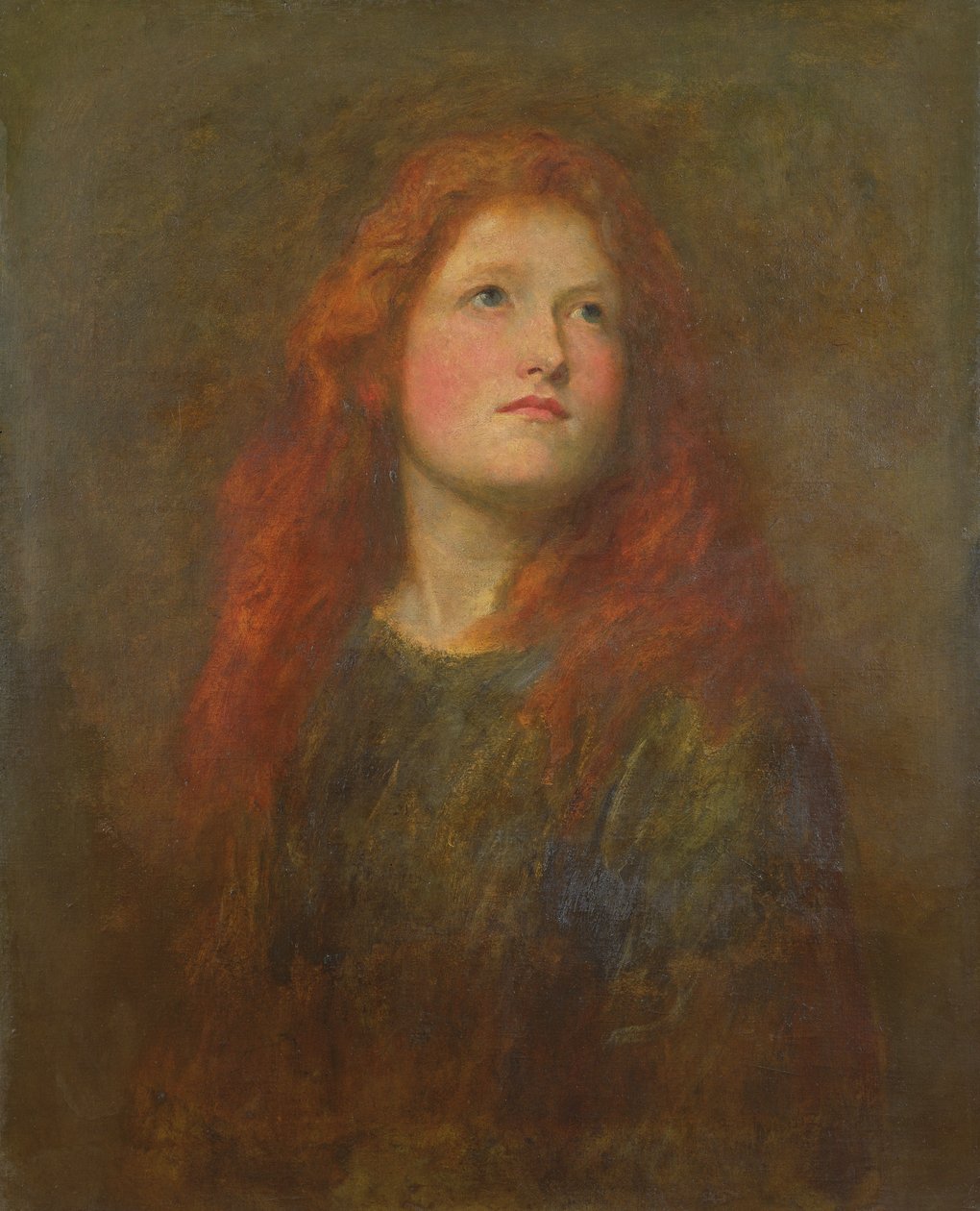 Portrétanulmány egy vörös hajú lányról, 1885 körül alkotó: George Frederick Watts