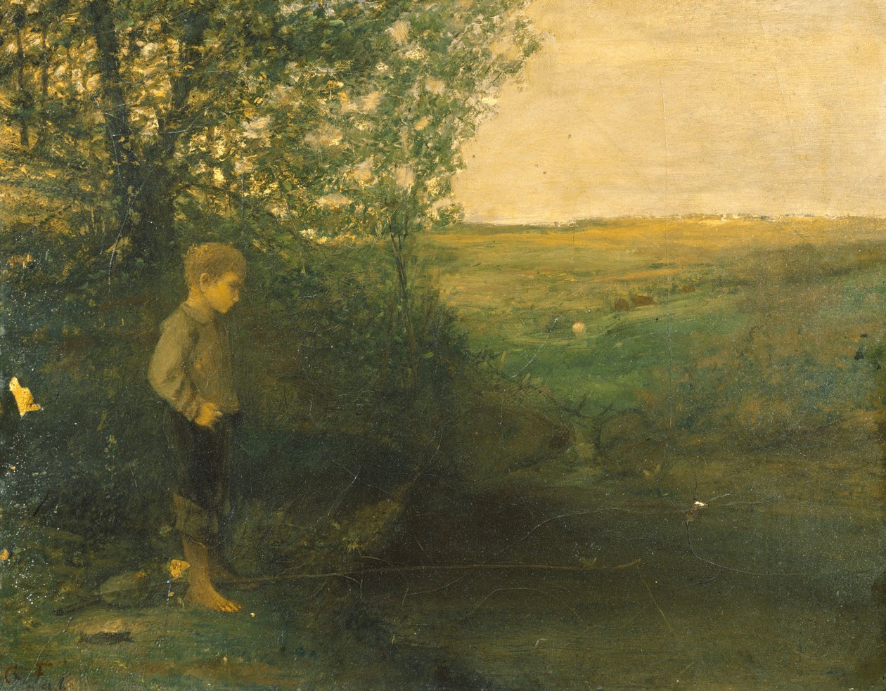 Fiú horgászat alkotó: George Fuller