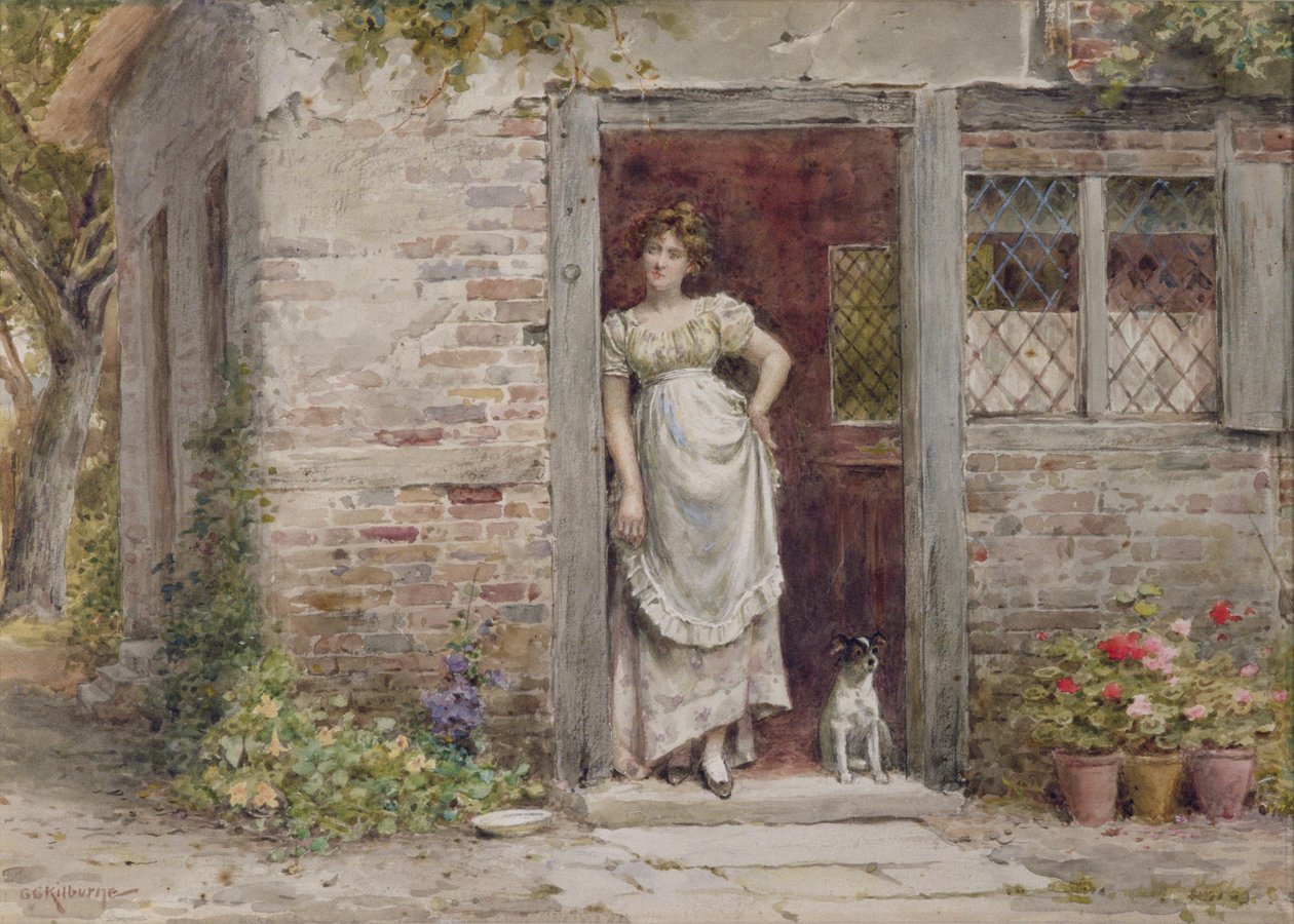 Várom a Postát alkotó: George Goodwin Kilburne