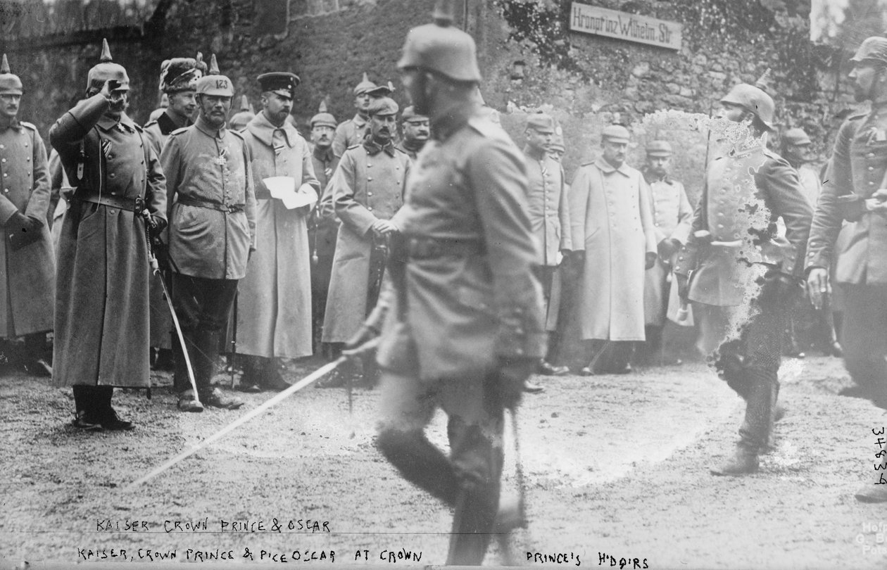 Vilmos császár a trónörökös főhadiszállásán, 1914-5 alkotó: George Grantham Bain