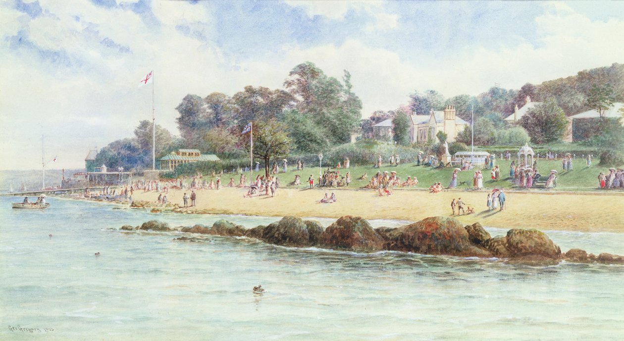 Cowes, Wight-sziget, 1903 alkotó: George Gregory