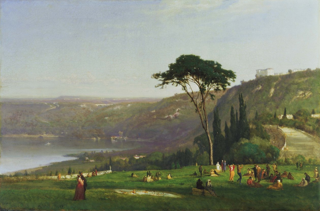 Albano-tó alkotó: George Inness
