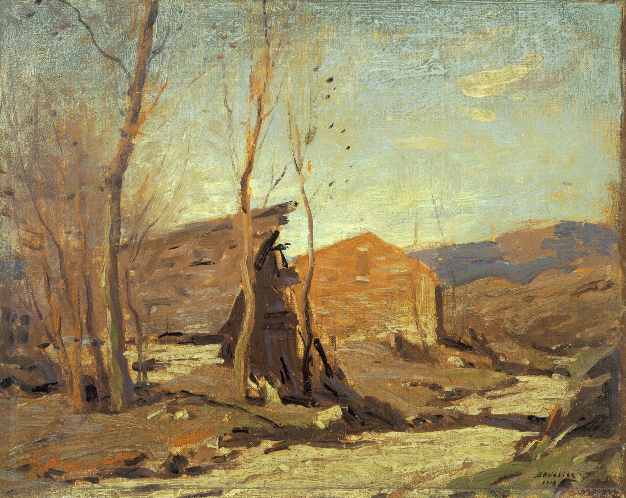 Késő őszi délután alkotó: George M. Bruestle