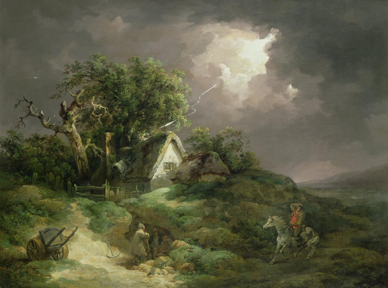 A közelgő vihar, Wight-sziget, 1789 alkotó: George Morland