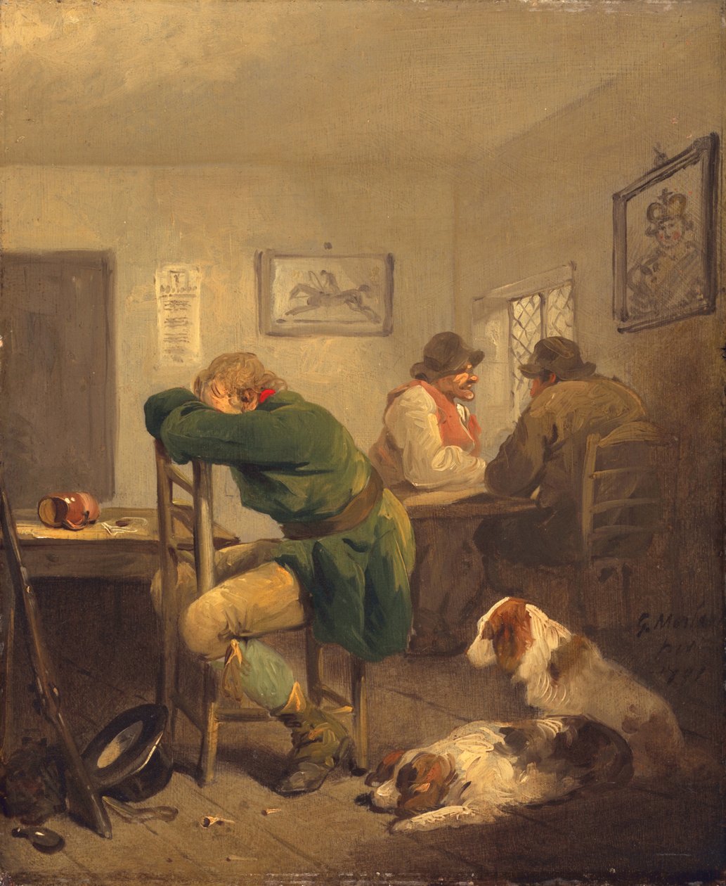 A szerencsétlen sportember, 1792 alkotó: George Morland