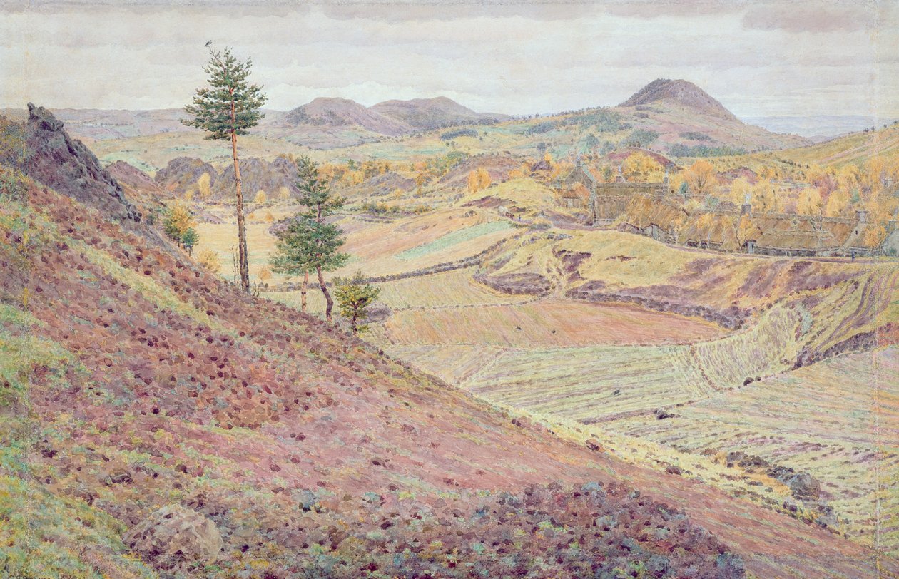 Az Auvergne-ben (wc ceruzával papíron) alkotó: George Price Boyce