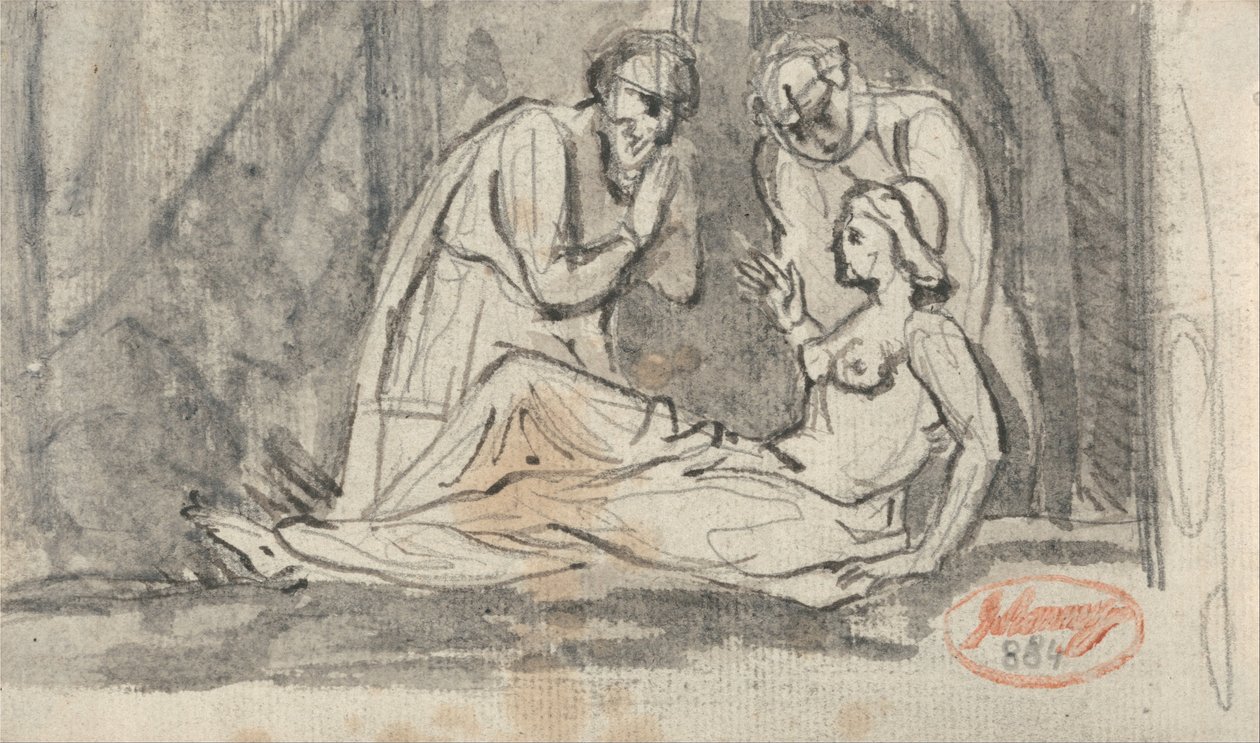 Boncoló jelenet alkotó: George Romney