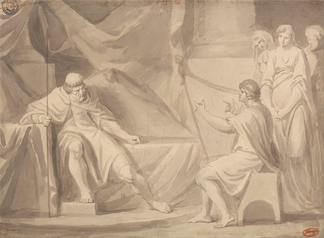 Dávid Saul előtt alkotó: George Romney