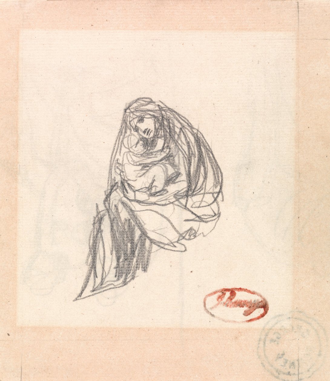 Anya és gyermek alkotó: George Romney
