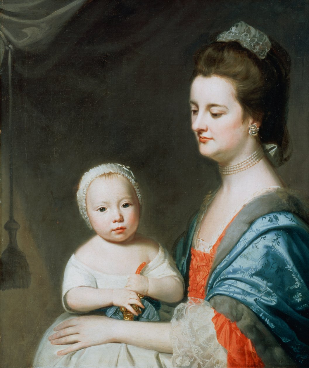 Martonné és fia, Olivér alkotó: George Romney