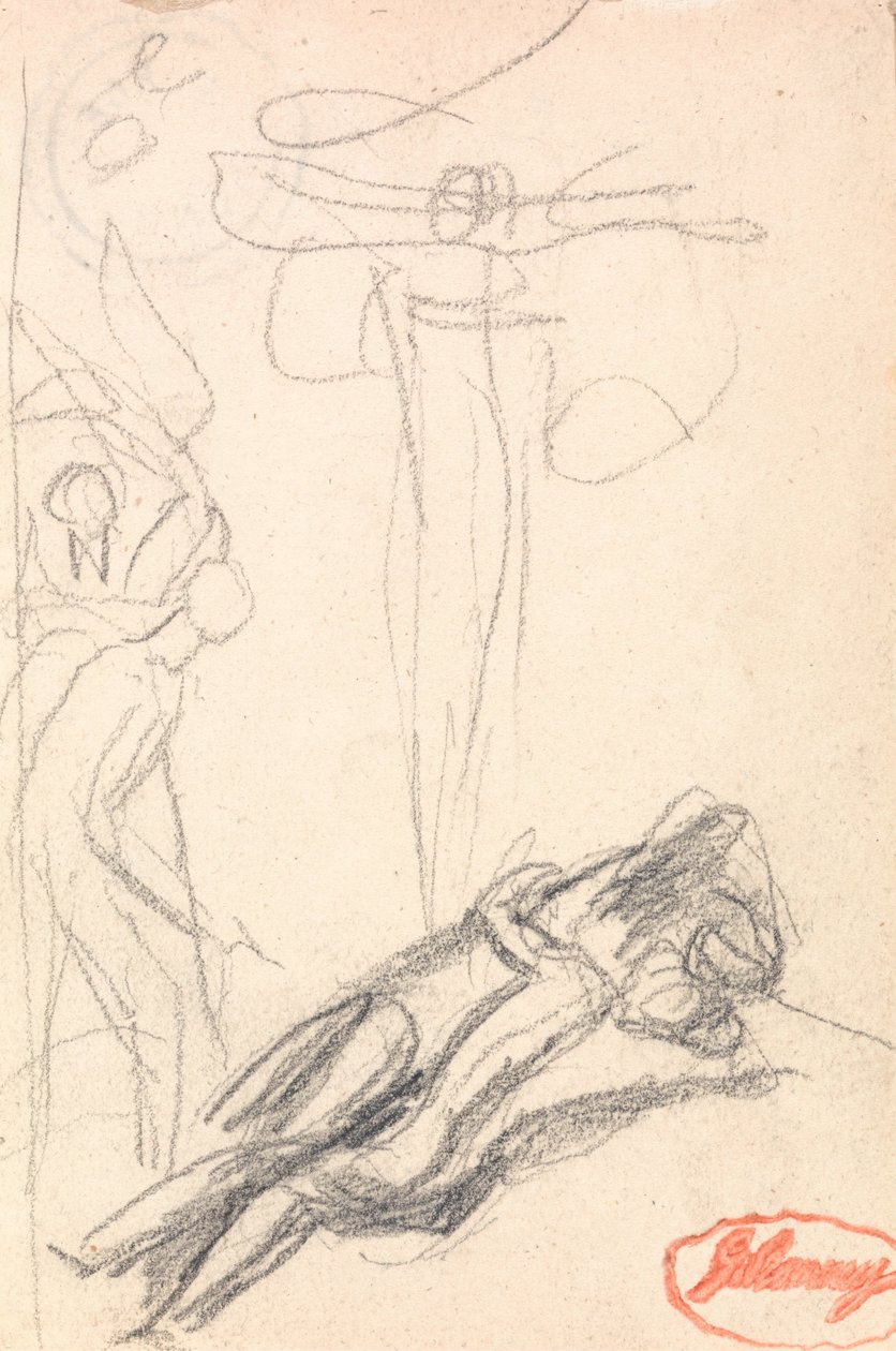 Sátán meglepődött Éva fülén alkotó: George Romney
