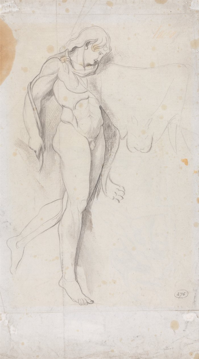 Álló férfi akt alkotó: George Romney