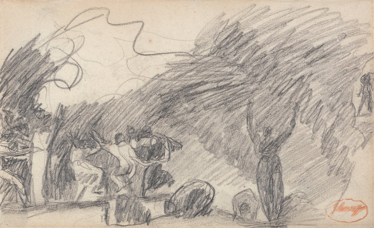 A boszorkányok barlangja (MacBeth) alkotó: George Romney