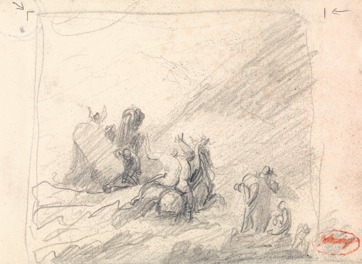 Wolgemuth A hajótöröttek megmentése a Jóreménység fokától alkotó: George Romney