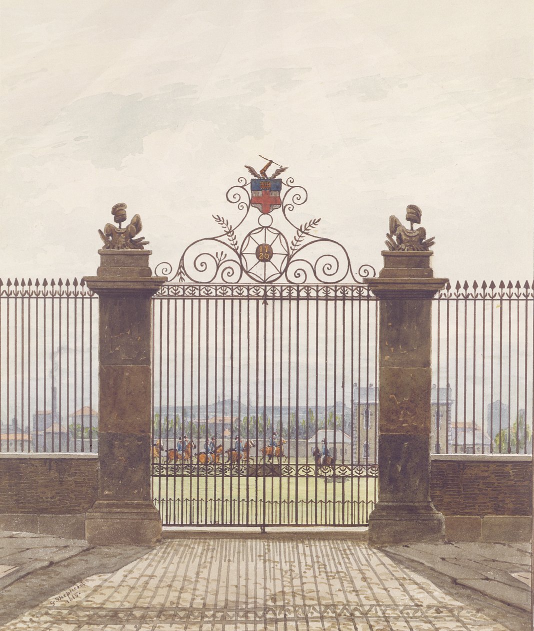 Londoni jelenet, 1815 alkotó: George Shepherd