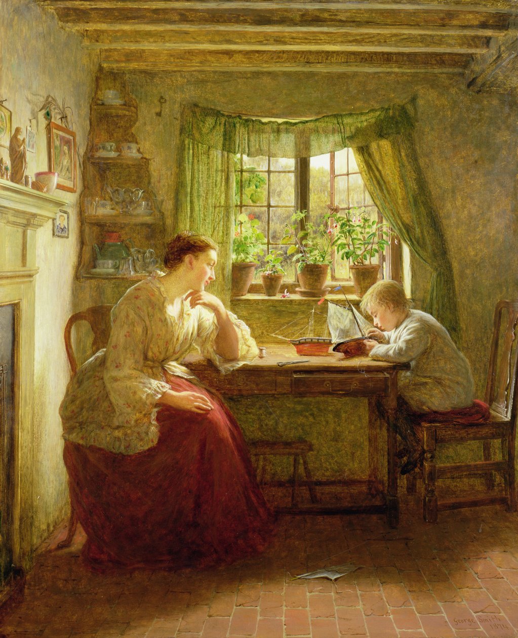 Tűnődés a jövőn, 1874 alkotó: George Smith