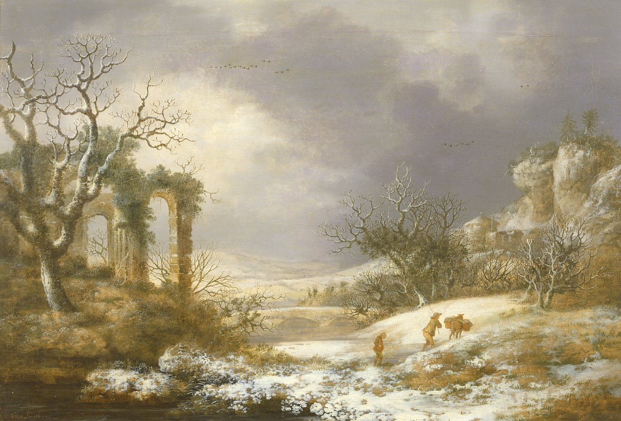 Téli táj, 1750-60 körül alkotó: George Smith