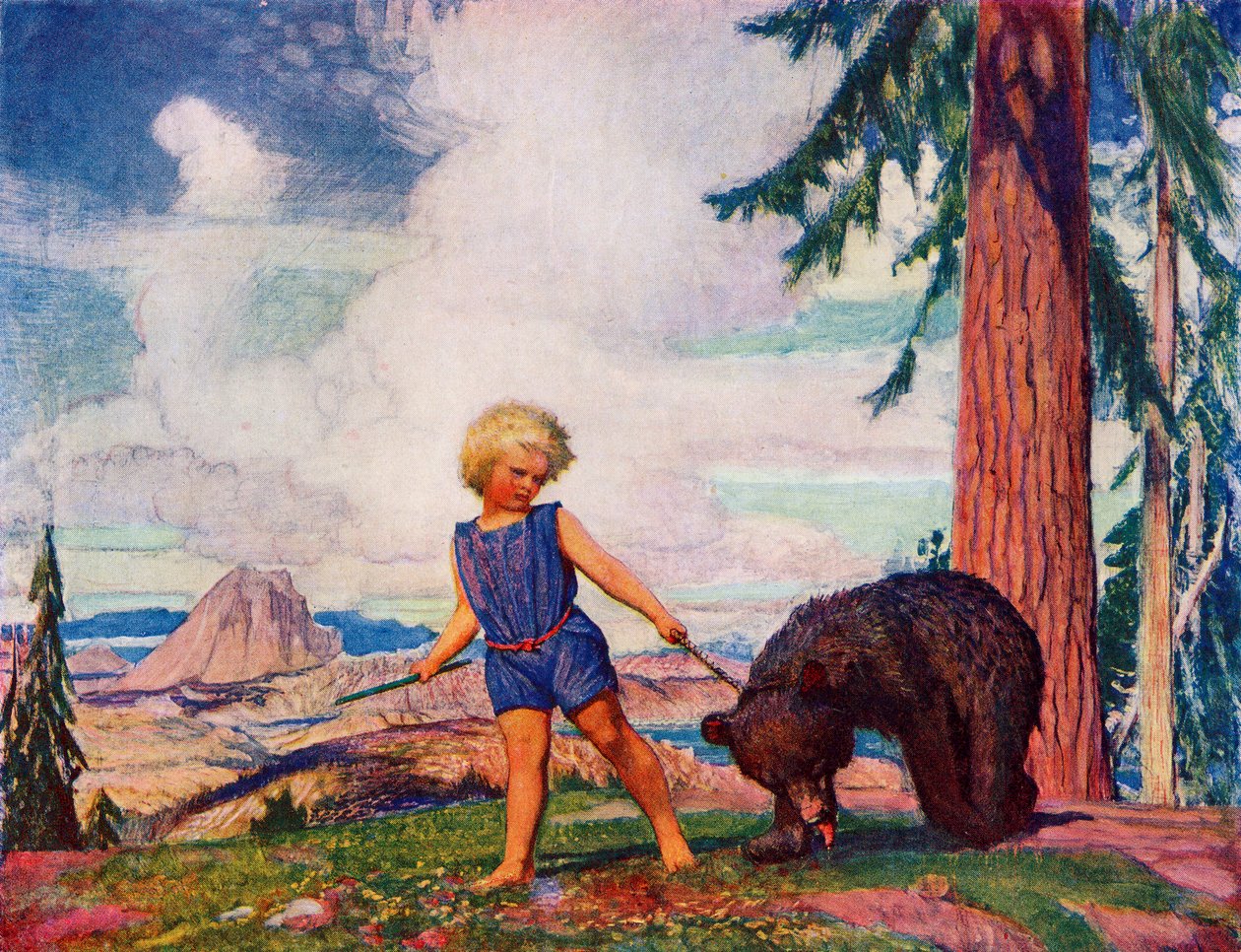 Peter Scott, a Princess Marie-Josés Childrens Book című könyvéből, amely 1916-ban jelent meg alkotó: George Spencer Watson