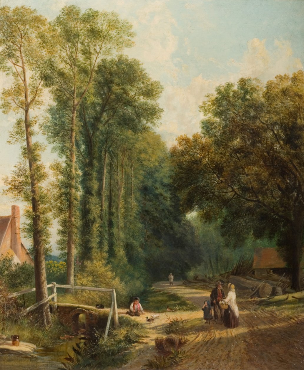 Country Lane, 1863 alkotó: George Smith