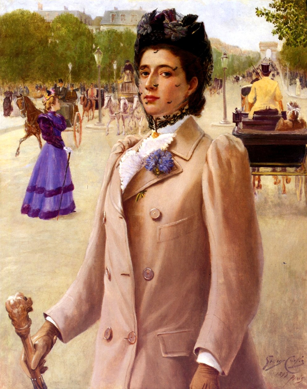 Egy nő Párizsban, 1893 alkotó: George Vaughan Curtis