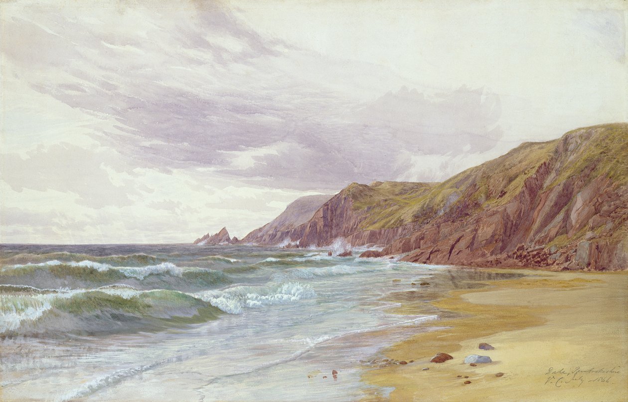 Dale, Pembrokeshire, 1866. július alkotó: George Vicat Cole