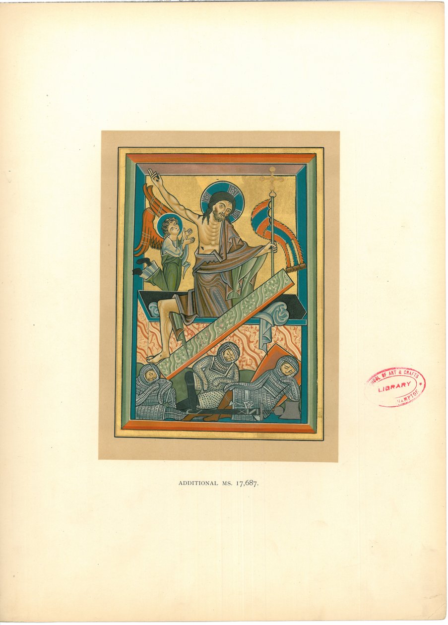 Tányér a „Illuminated Manuscripts in the British Museum: Miniatures, Borders and Initials” (Illuminated Manuscripts in the British Museum: Miniatures, Borders and Initials) című könyvből alkotó: George Augustus Wallis