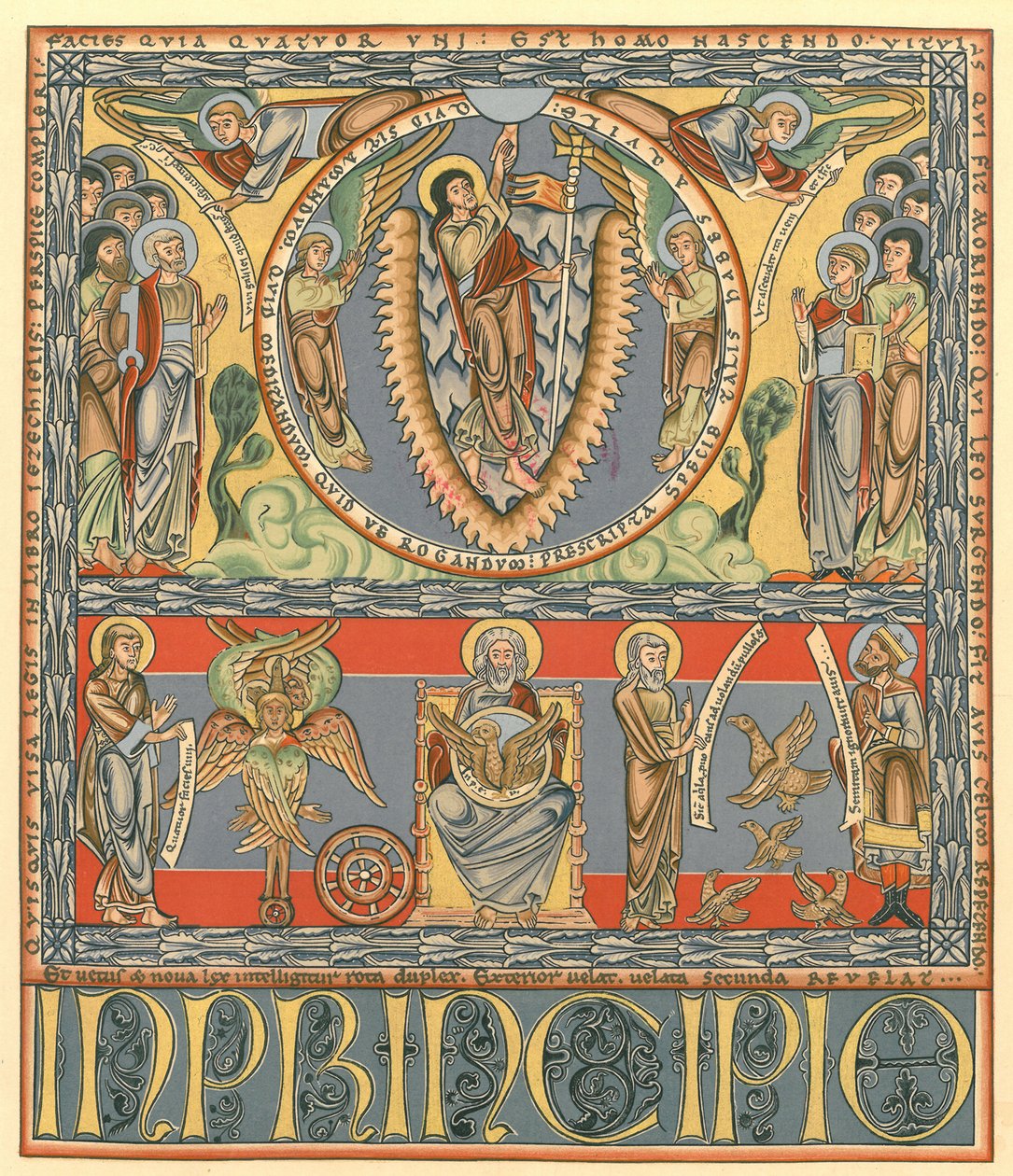 Tányér a „Illuminated Manuscripts in the British Museum: Miniatures, Borders and Initials” (Illuminated Manuscripts in the British Museum: Miniatures, Borders and Initials) című könyvből alkotó: George Augustus Wallis