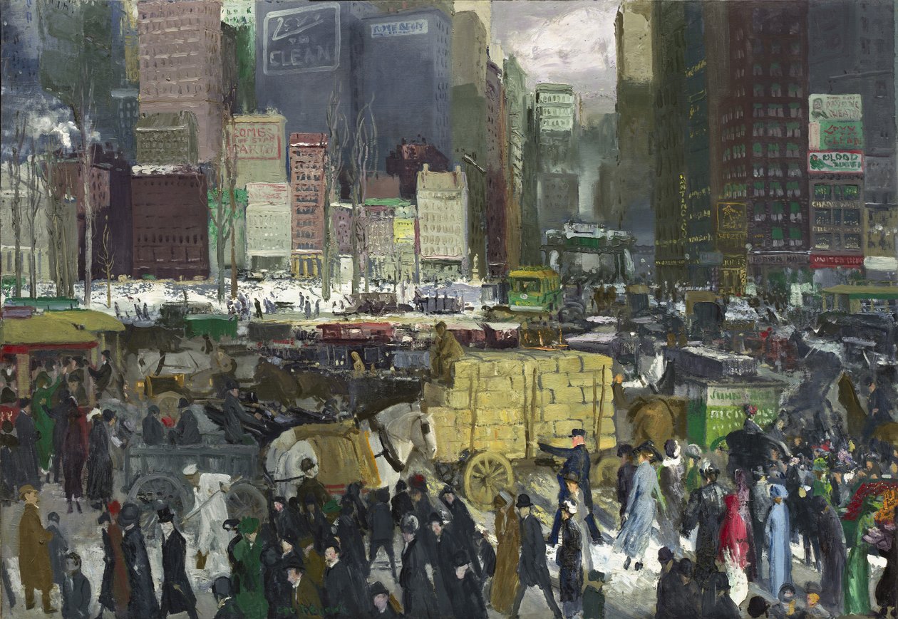 New York, 1911 alkotó: George Wesley Bellows