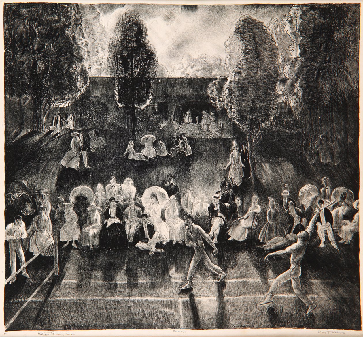 Tenisz, 1920 alkotó: George Wesley Bellows