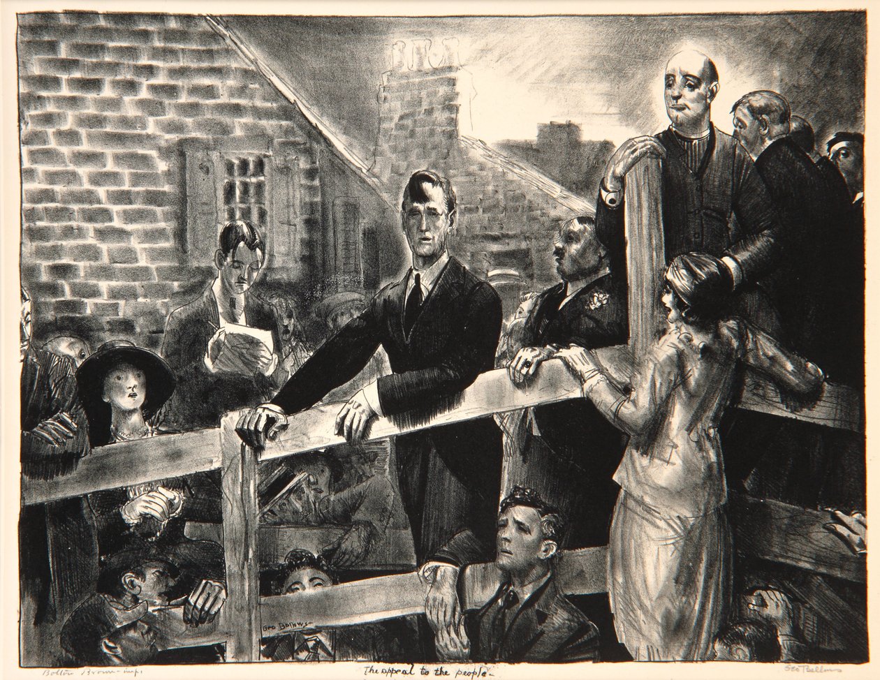 Felhívás a néphez, 1923-24 (litográfia) alkotó: George Wesley Bellows