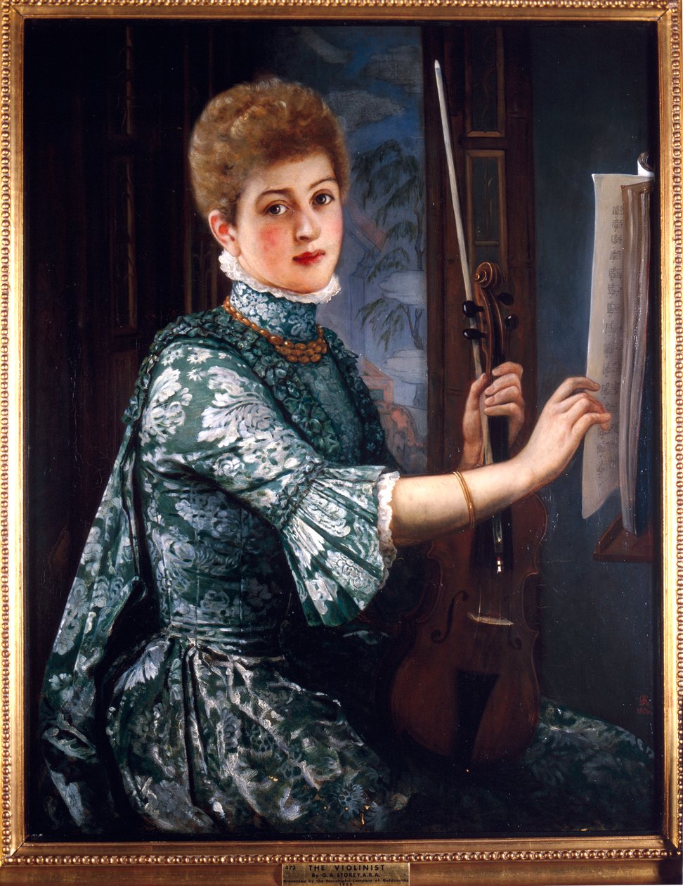 "A hegedűs", 1886 alkotó: George Adolphus Storey