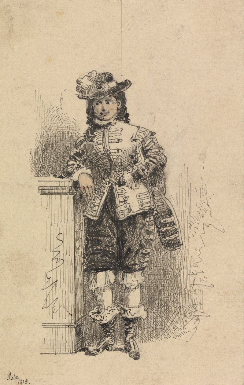 Fiatal Cavalier alkotó: George Augustus Sala