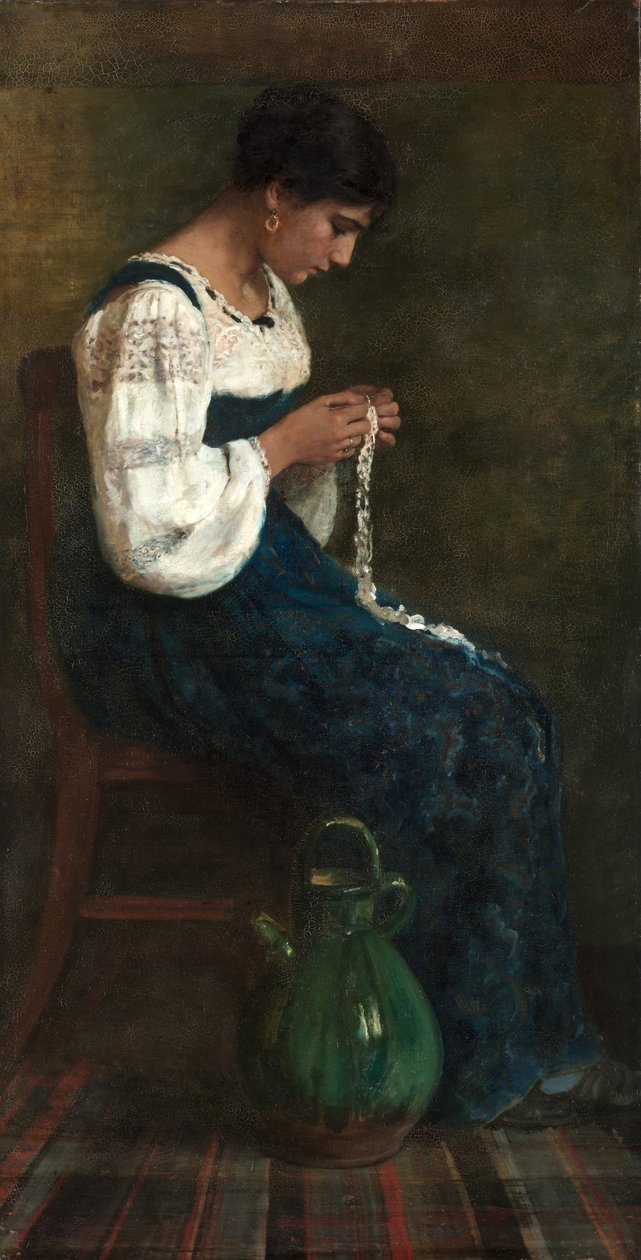 Capri csipkeverő, 1884. alkotó: George B. Butler