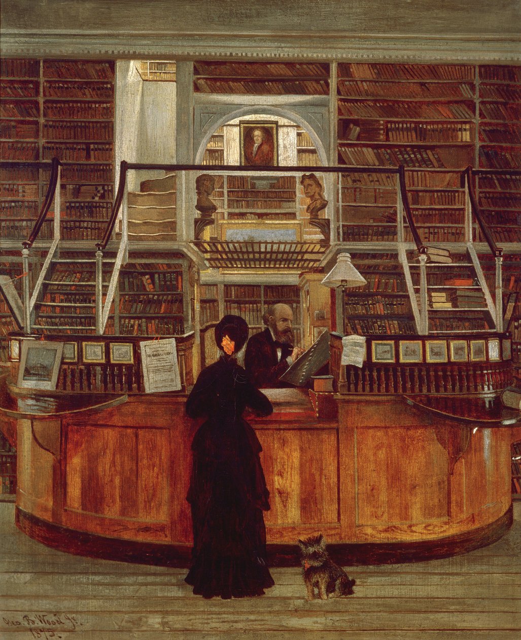 Philadelphiai Könyvtár, 1875 alkotó: George Bacon Wood