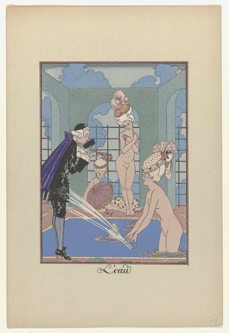 A hónapok füzére, 1917-1920: Víz alkotó: George Barbier