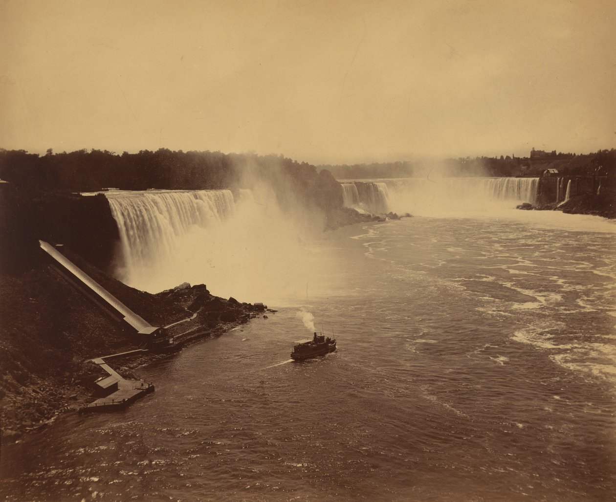 Niagara-vízesés, c. 1890. alkotó: George Barker