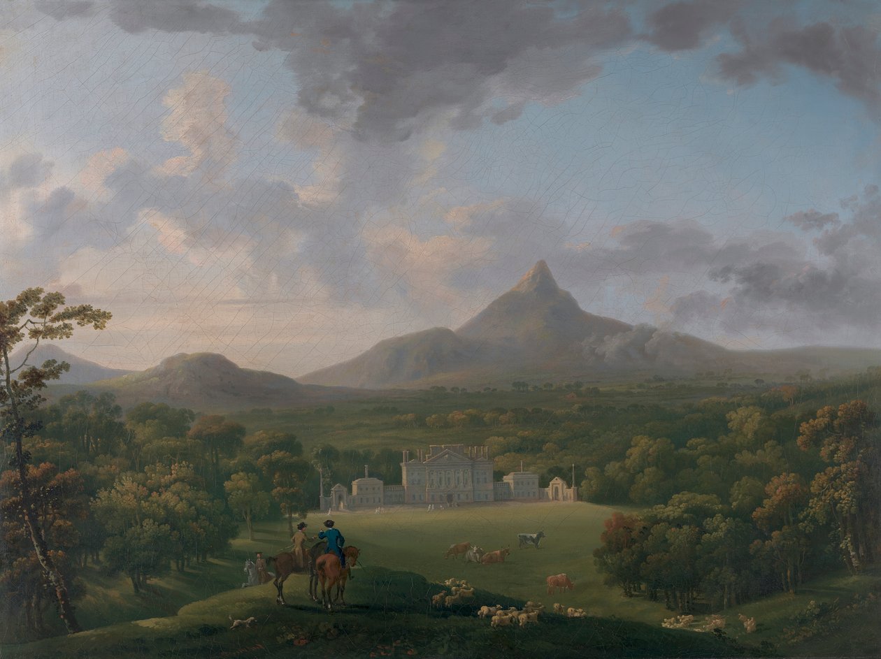 Powerscourt, Wicklow megye, Írország alkotó: George Barret