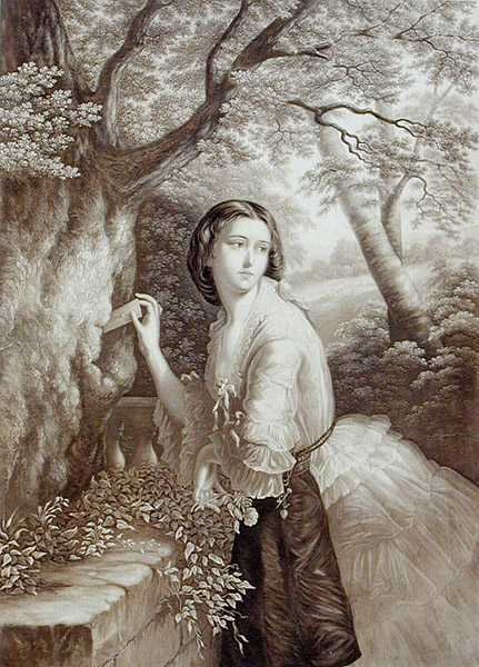 Szerelmes levelesláda (litho) (lásd: 139541) alkotó: George Baxter