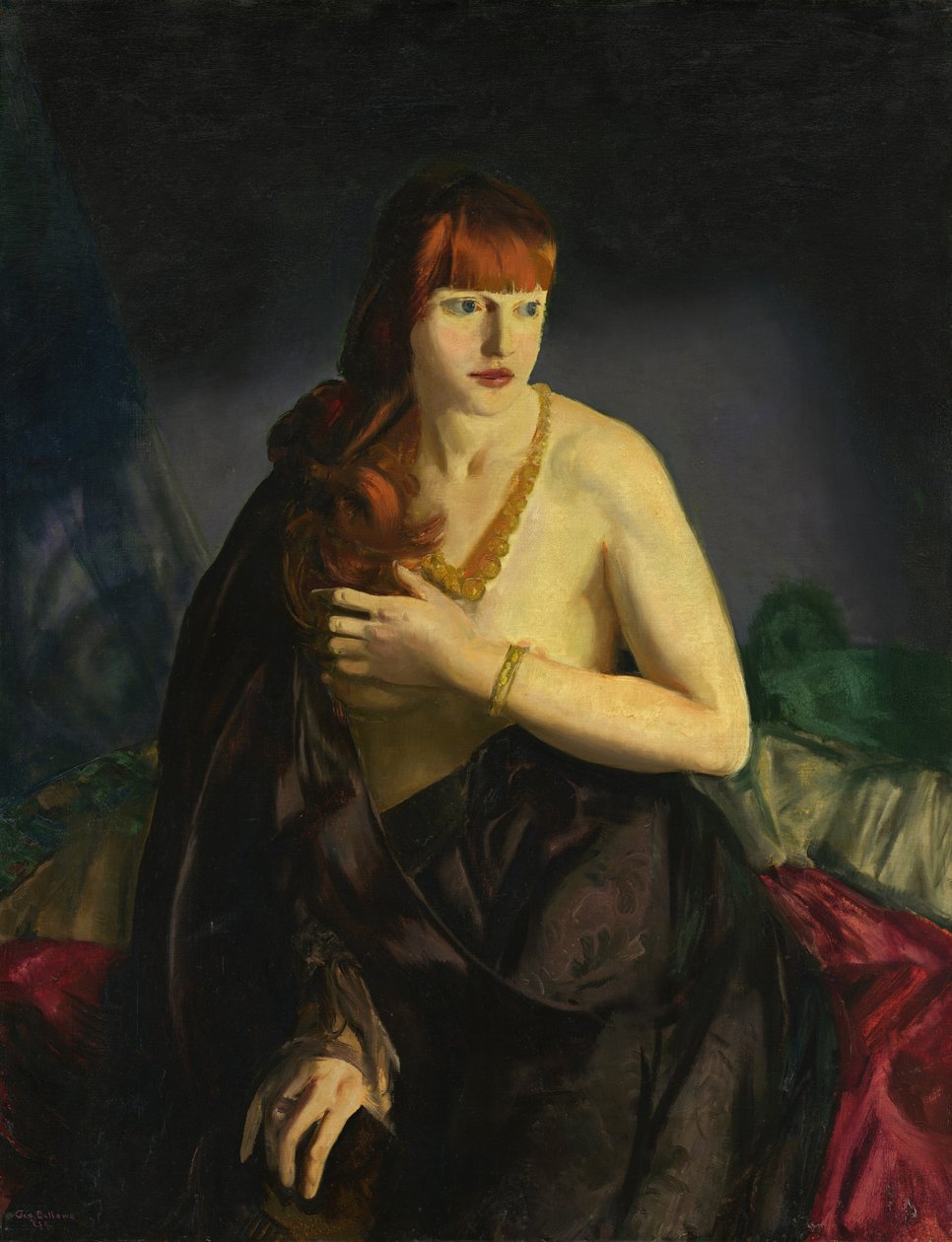 Meztelen vörös hajú alkotó: George Bellows