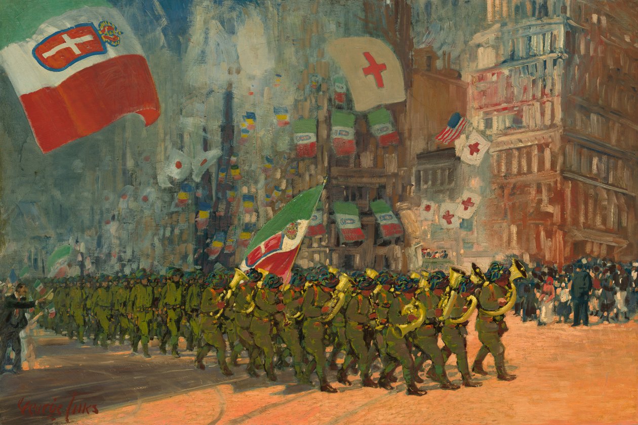 A Bersaglieri, 1918. alkotó: George Benjamin Luks