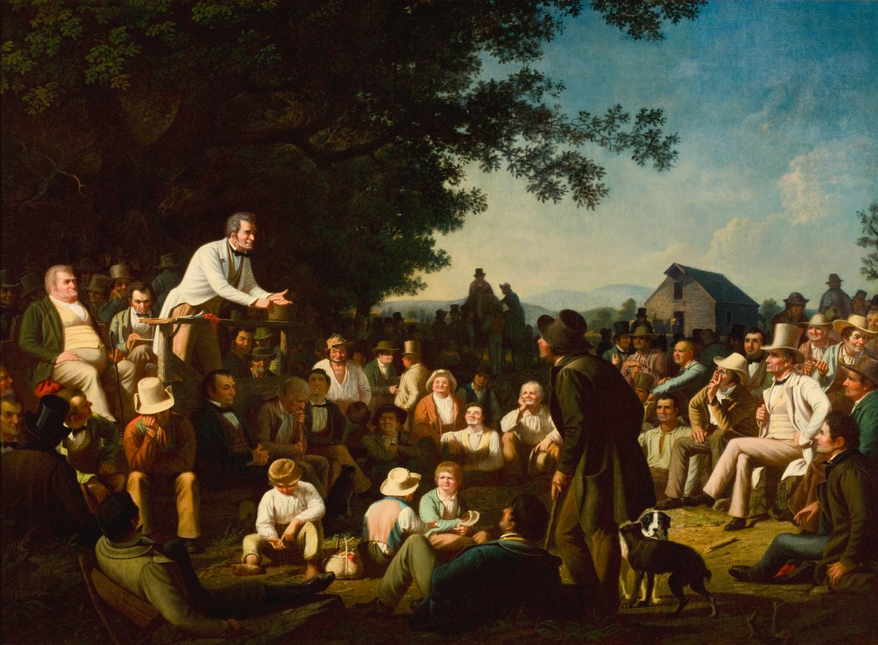 Stump beszél alkotó: George Caleb Bingham