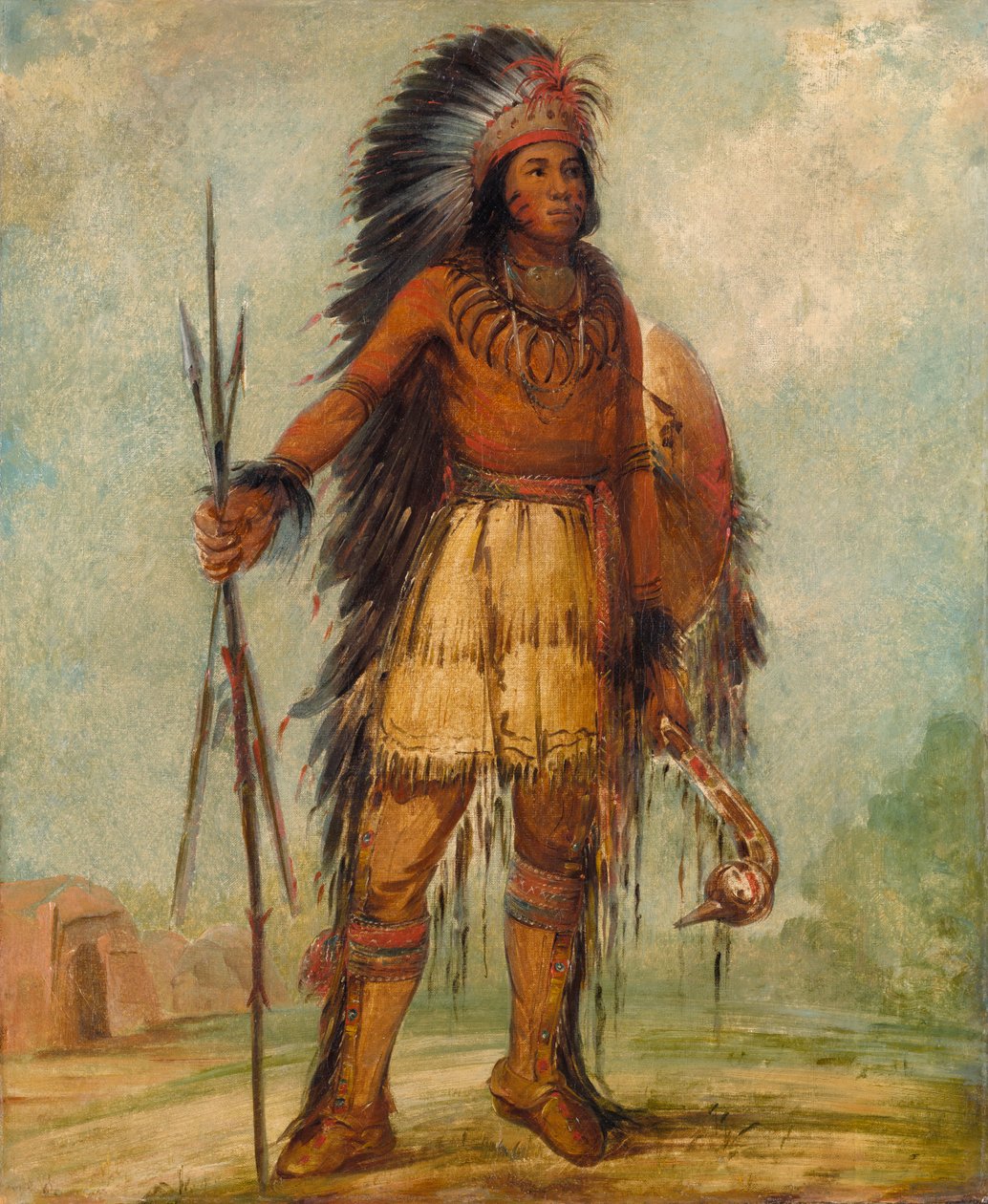 A-wun-ne-wa-be, Mennydörgés madara, 1845. alkotó: George Catlin