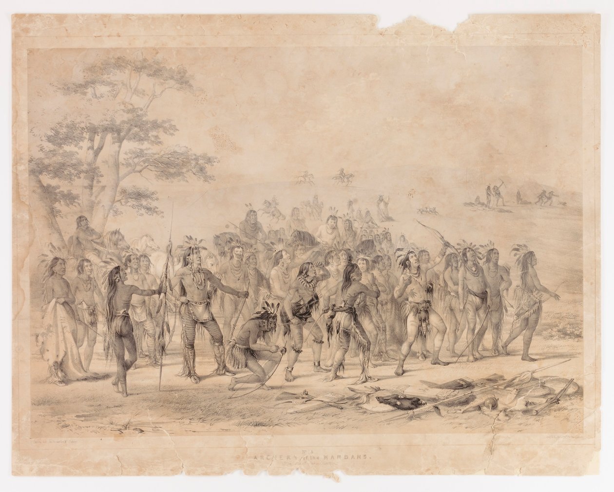 A mandanok íjászata - 24. sz. alkotó: George Catlin