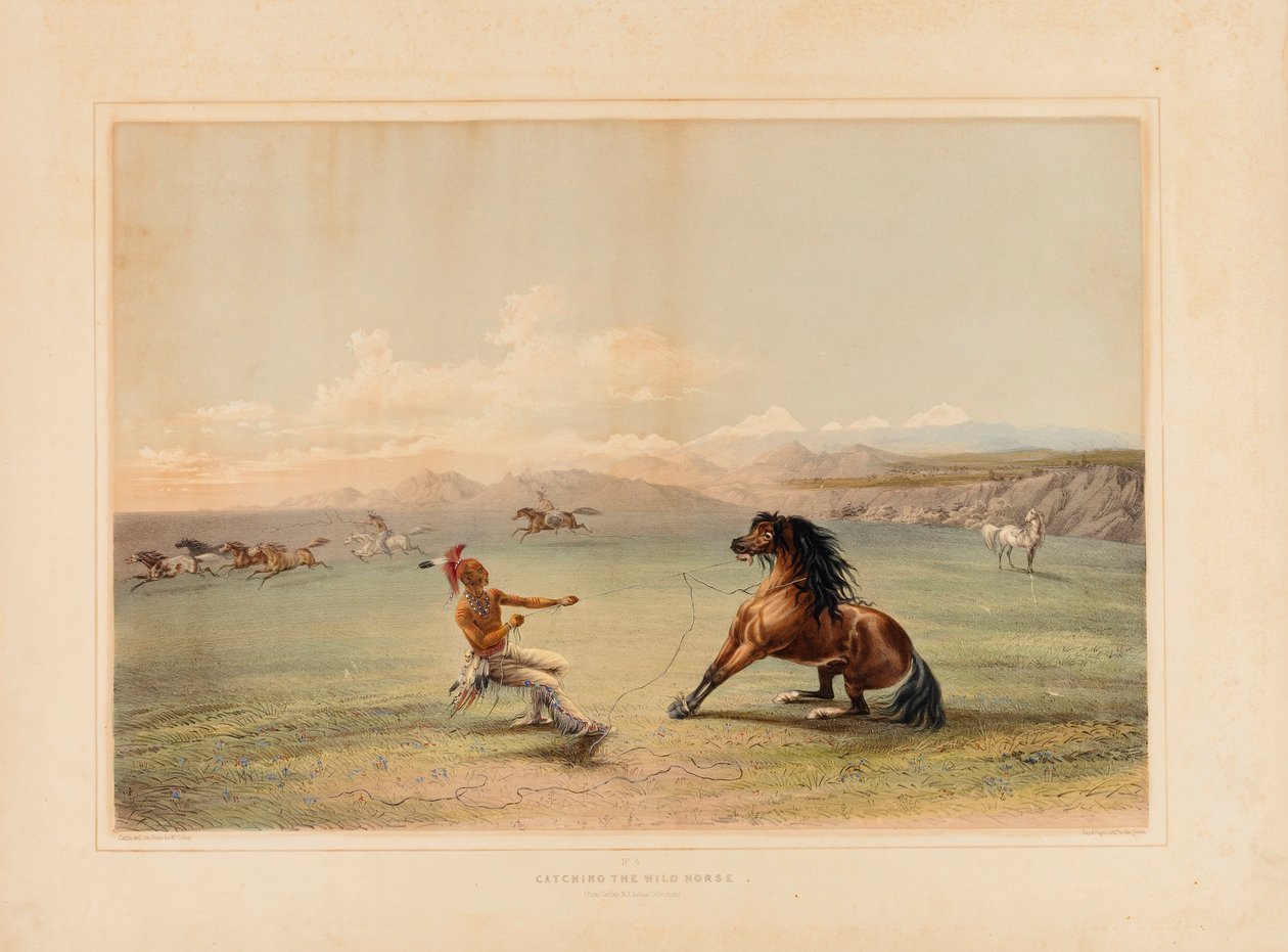 A vadlovak elkapása - nem. 4 alkotó: George Catlin