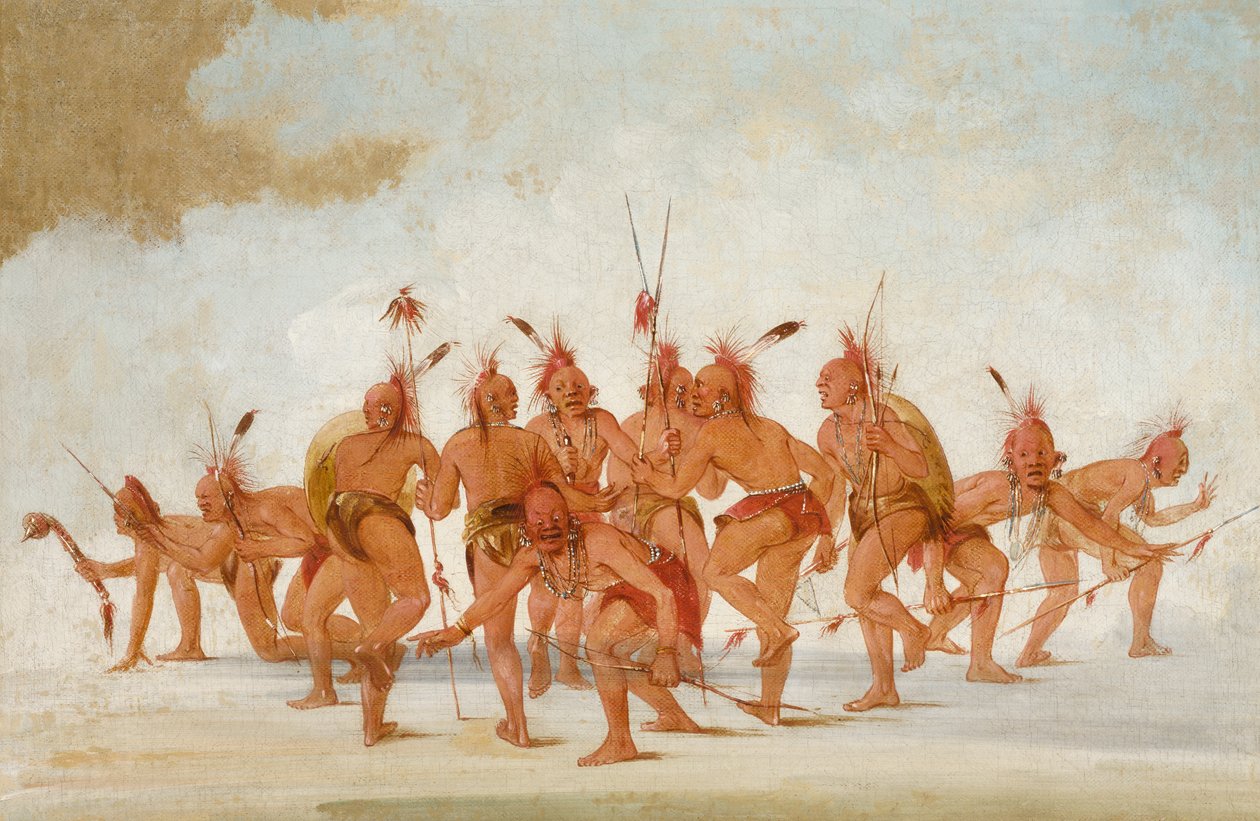 Discovery Dance, Sac and Fox, 1835-1837. alkotó: George Catlin
