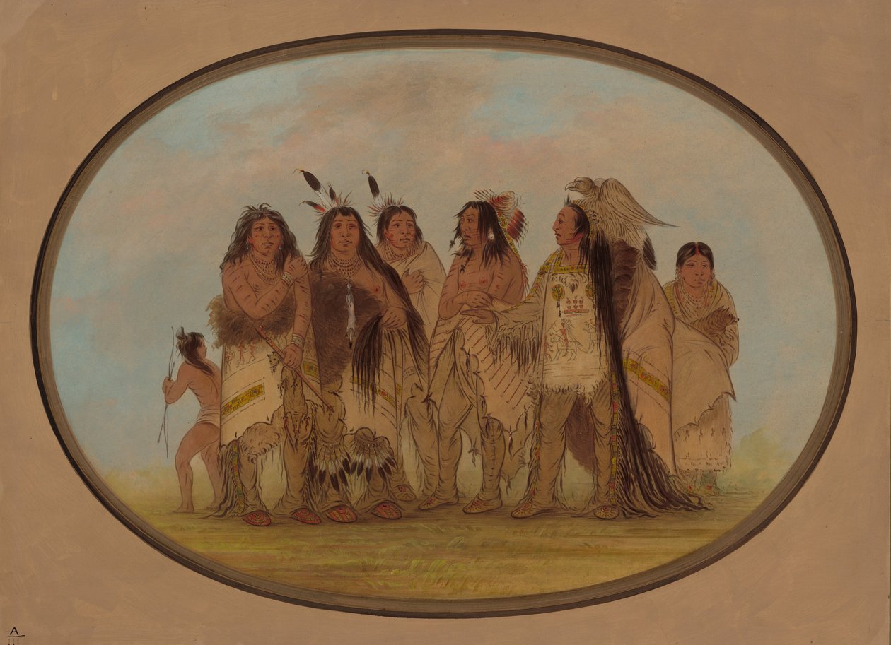 Kiváló varjú indiánok, 18611869. alkotó: George Catlin